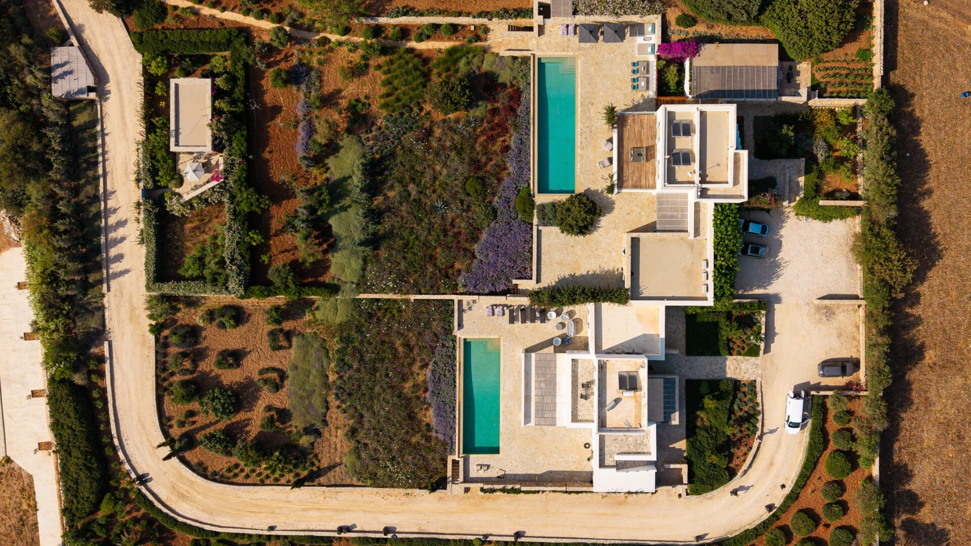 Villa complex, drone topography-min